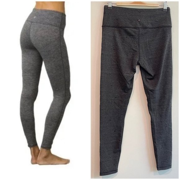 Prana Birdeye Caraway Spacedye Gray Black Leggings medium - Picture 10 of 10